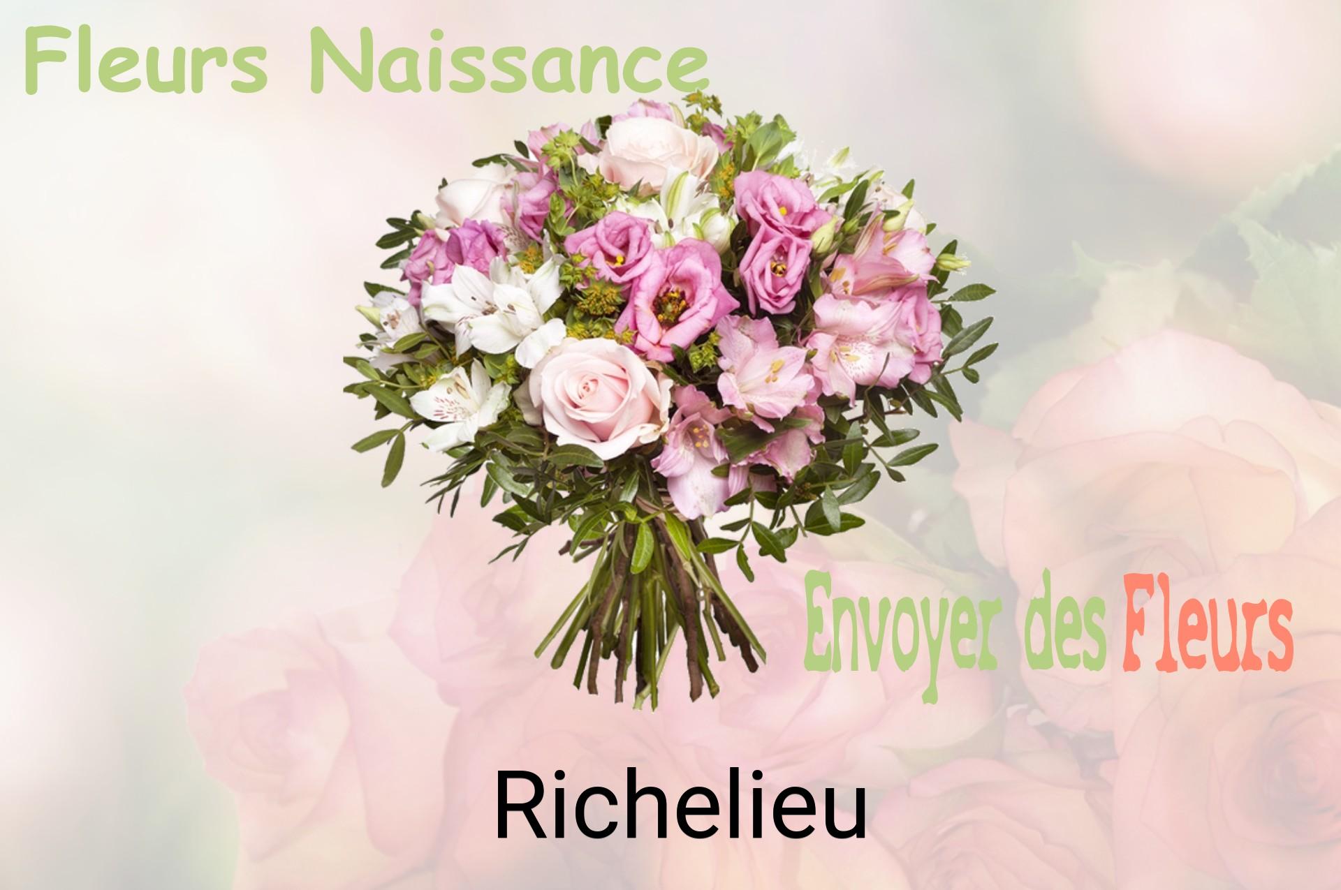 Bouquet de fleurs de naissance livré à Richelieu